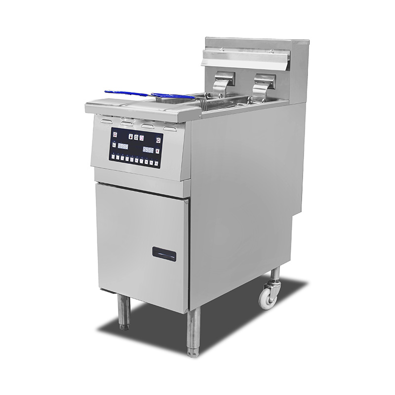 Computer Control Panel Stainless Steel Electric Commercial Standing Deep Fryer