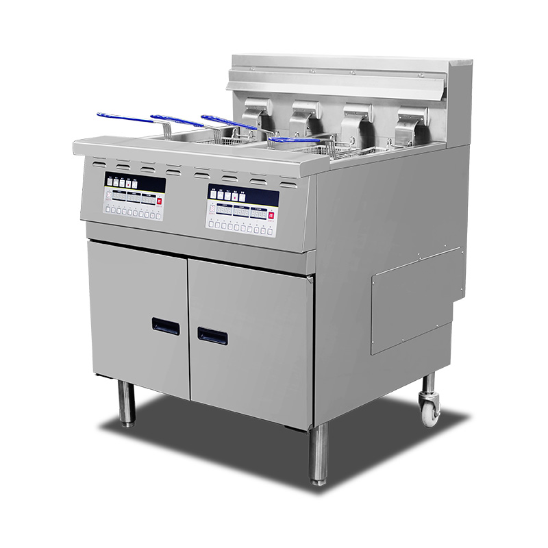 Computer Control Panel Stainless Steel Electric Commercial Standing Deep Fryer