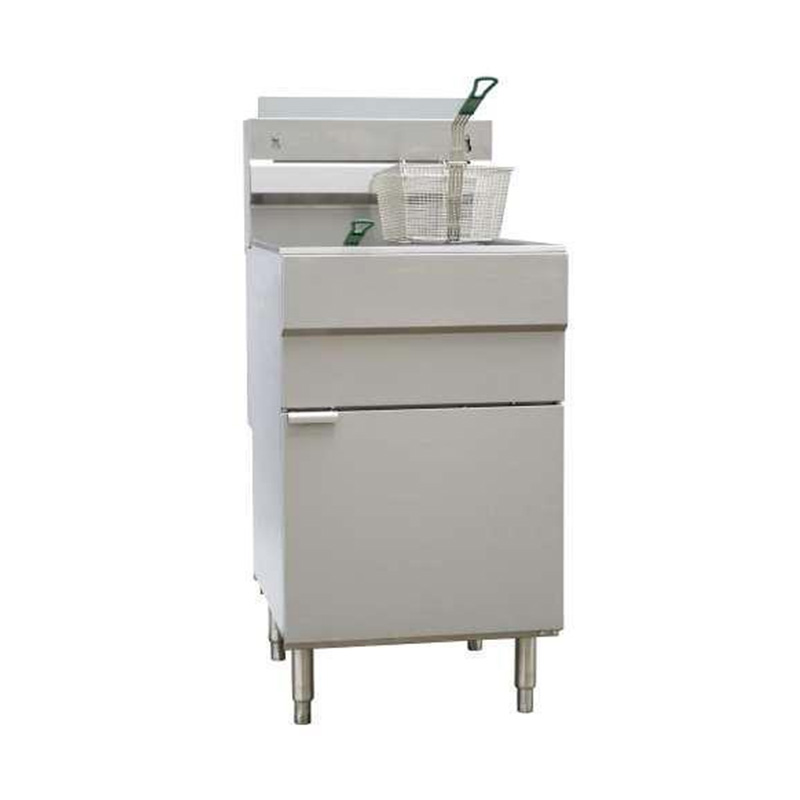 Standing Stainless Steel Natural Gas/LPG Commercial Deep Fryer