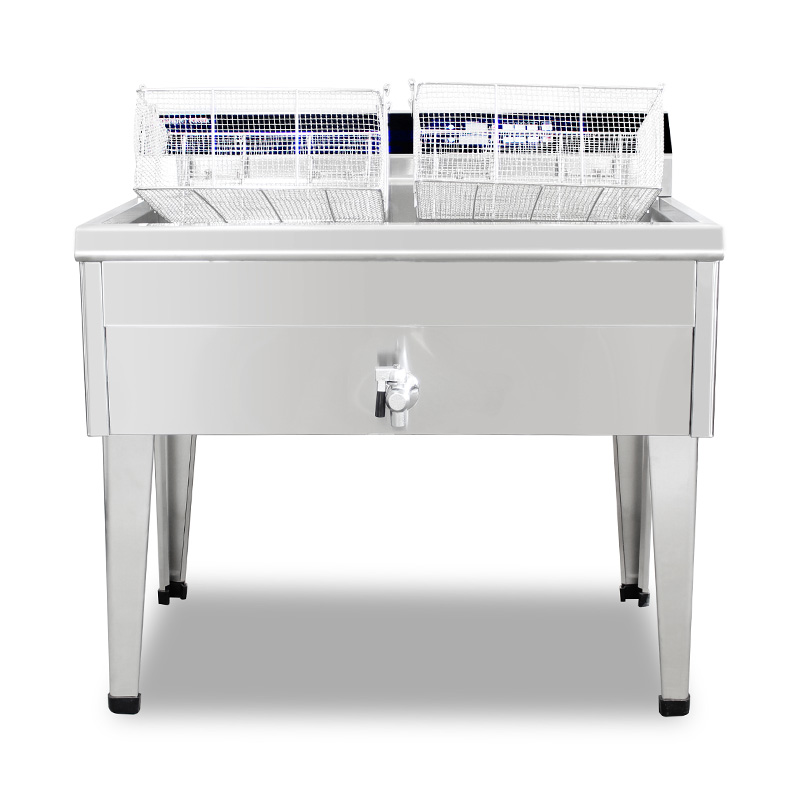 Computer Control Panel Stainless Steel Electric Commercial Standing Deep Fryer