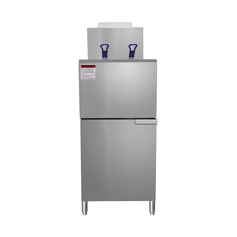 Standing Stainless Steel Natural Gas/LPG Commercial Deep Fryer