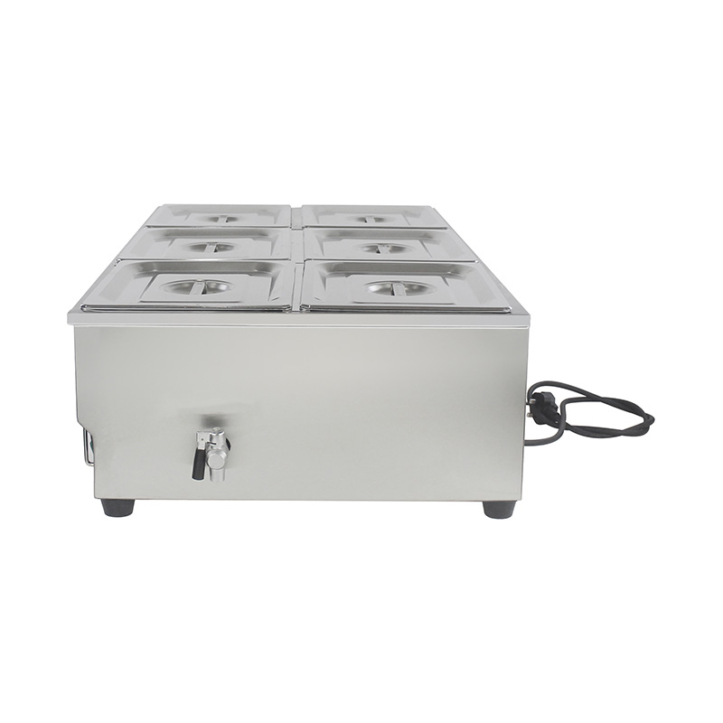 Stainless Steel Commercial Electric Bain Marie Machine With Immersion Heater