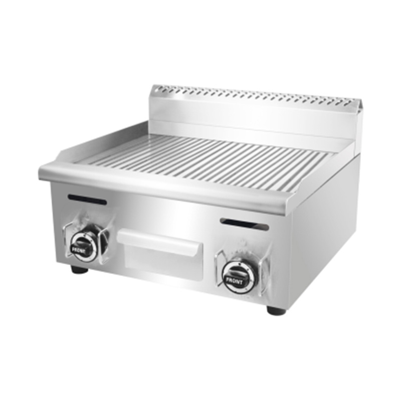 Groove Plate Pattern Stainless Steel Natural Gas/LPG Commercial Griddle