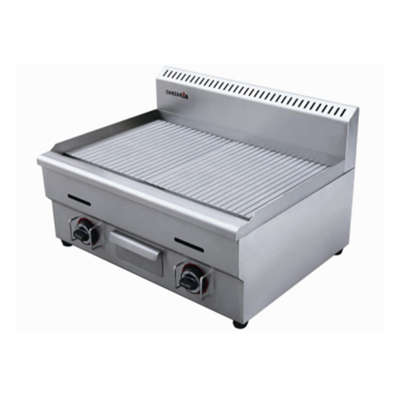 Groove Plate Pattern Stainless Steel Natural Gas/LPG Commercial Griddle