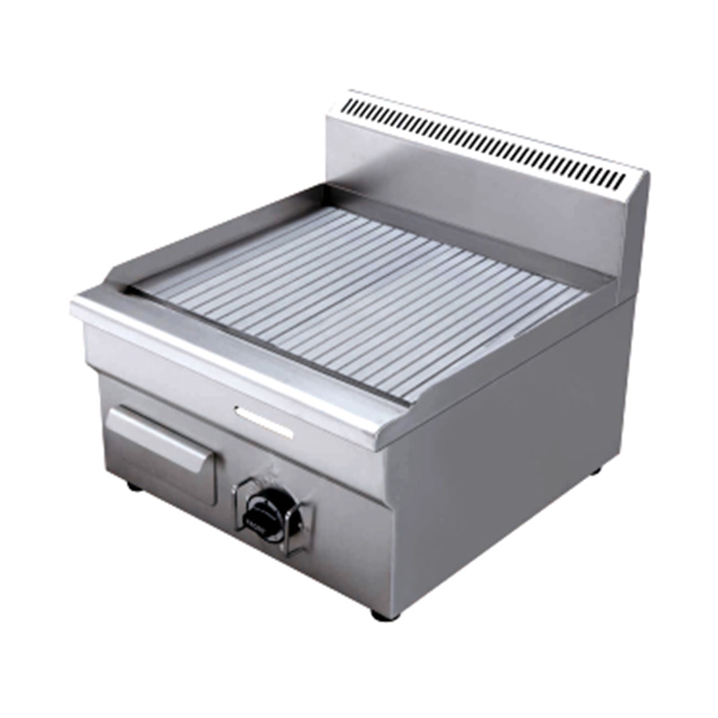Groove Plate Pattern Stainless Steel Natural Gas/LPG Commercial Griddle