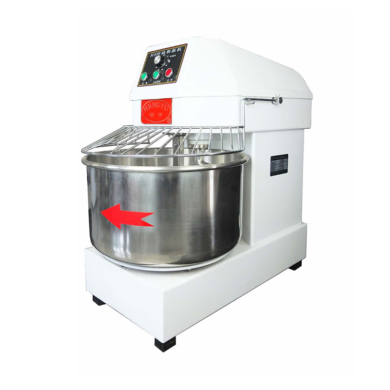 Double Action Single Speed Stainless Steel Commercial Restaurant Spiral Mixer Machine