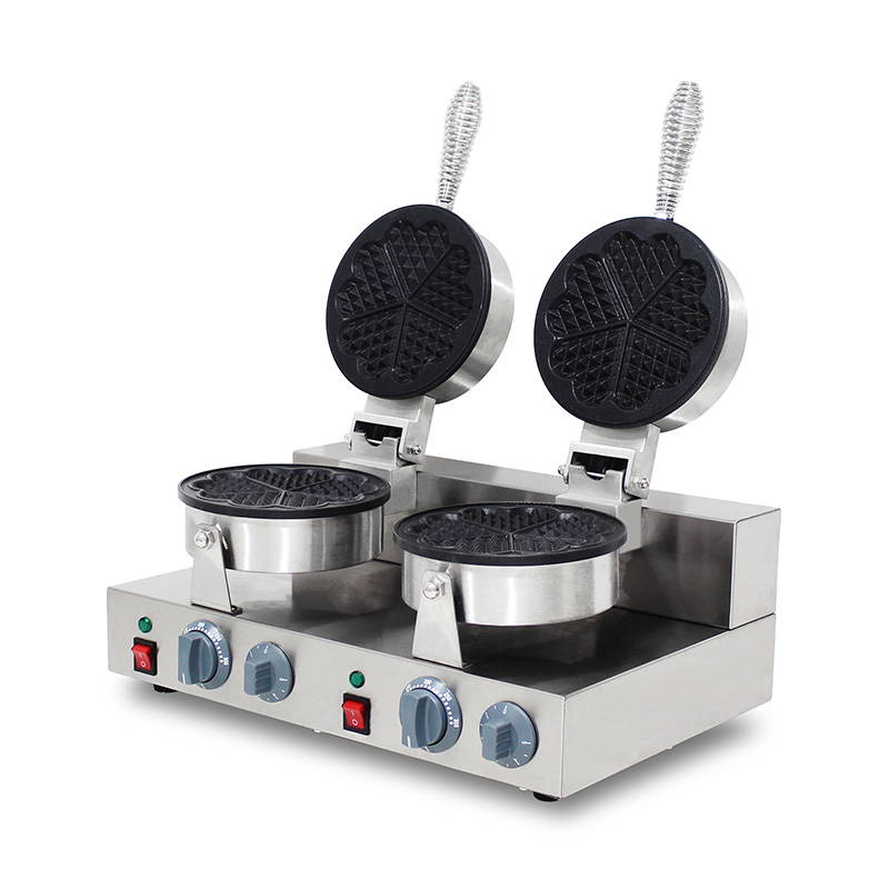 Stainless Steel Commercial Restaurant Electric Waffle Maker Machine