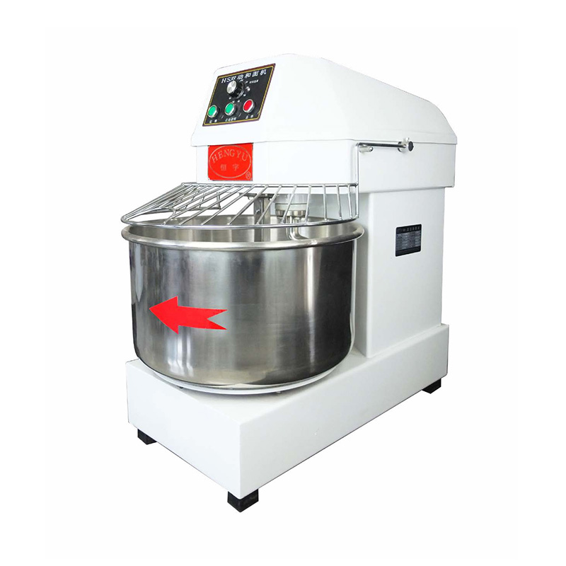 Double Action Single Speed Stainless Steel Commercial Restaurant Spiral Mixer Machine