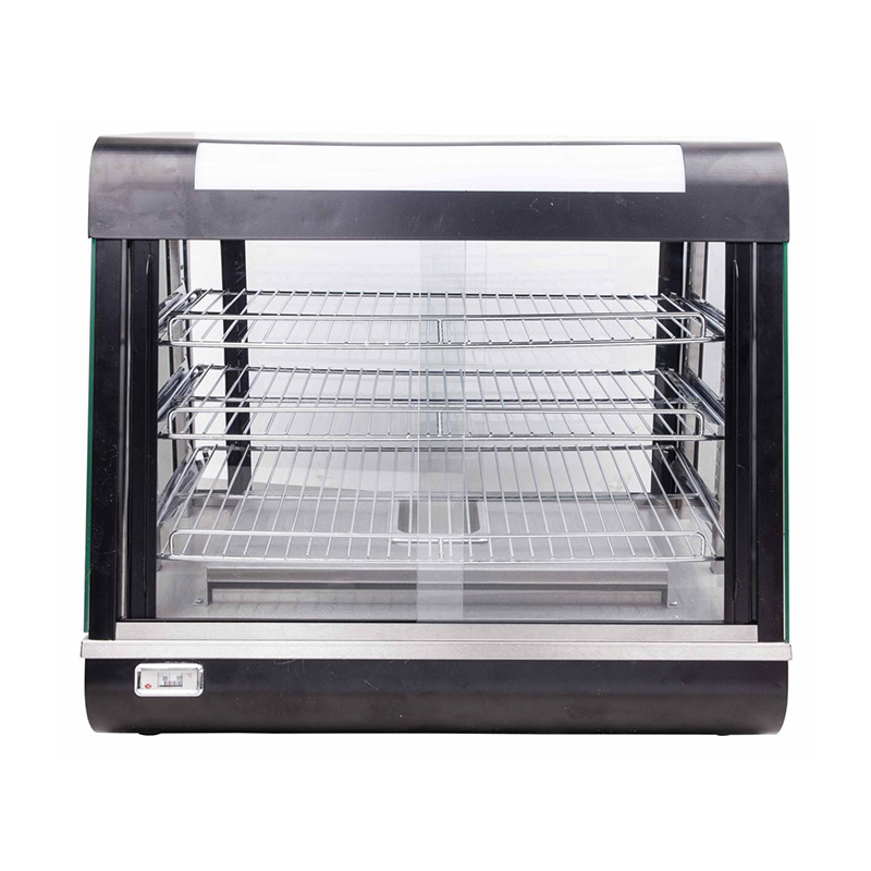 Stainless Steel Commercial Kitchen Electric Black Food Display Warmer Machine