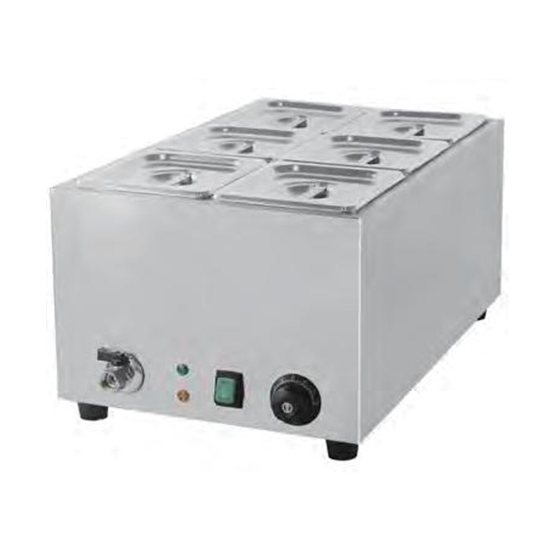 Stainless Steel Commercial Electric Dry Burning Bain Marie Machine With Welded Water Tank