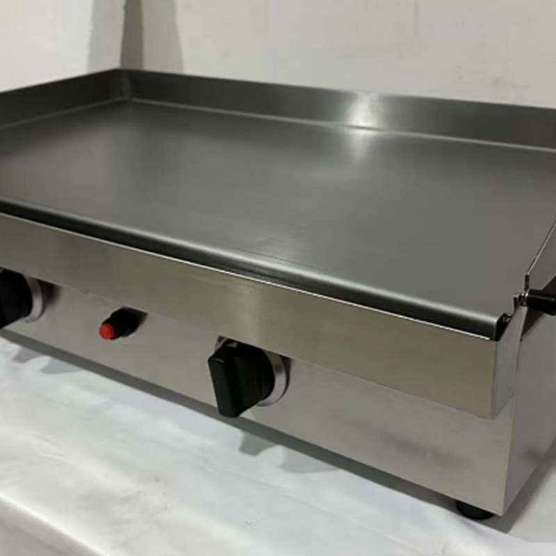 430 SS Plate Stainless Steel Natural Gas/LPG Commercial Griddle
