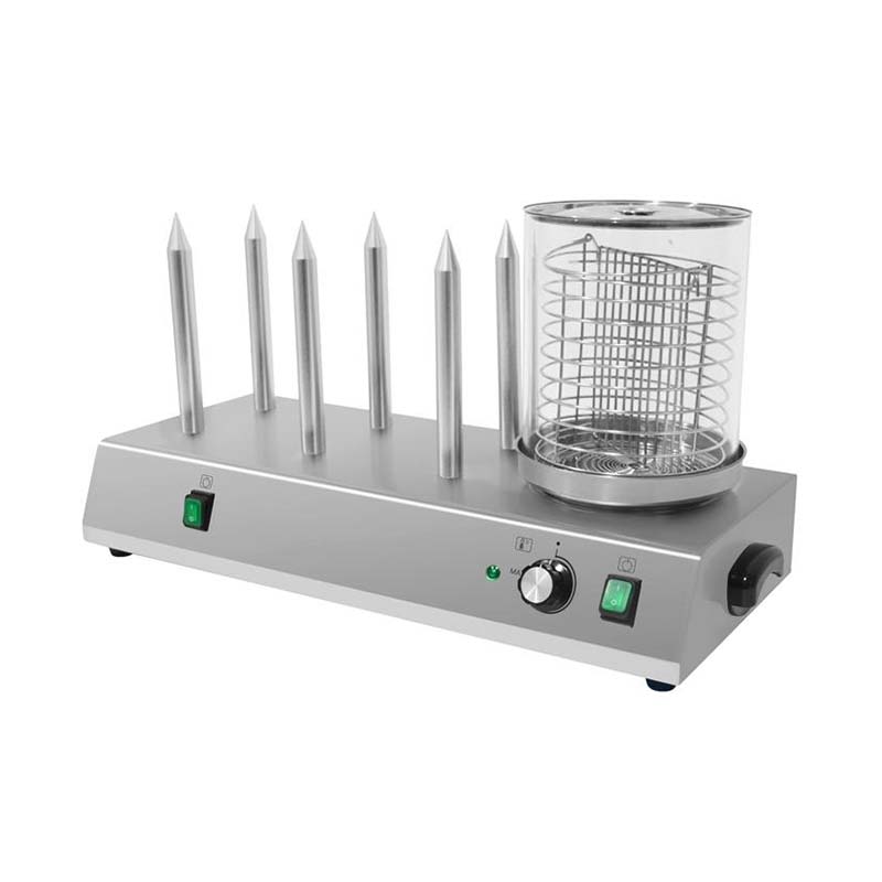 Stainless Steel Hot Dog and Bun Warmer Machine With Sticks
