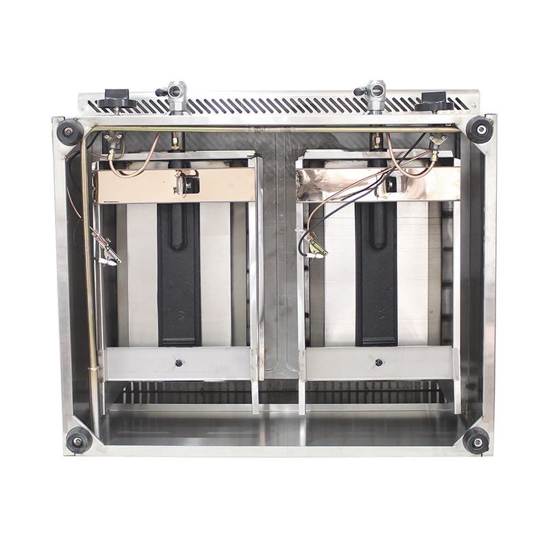 Stainless Steel Natural Gas/LPG Commercial Countertop Deep Fryer with Valve