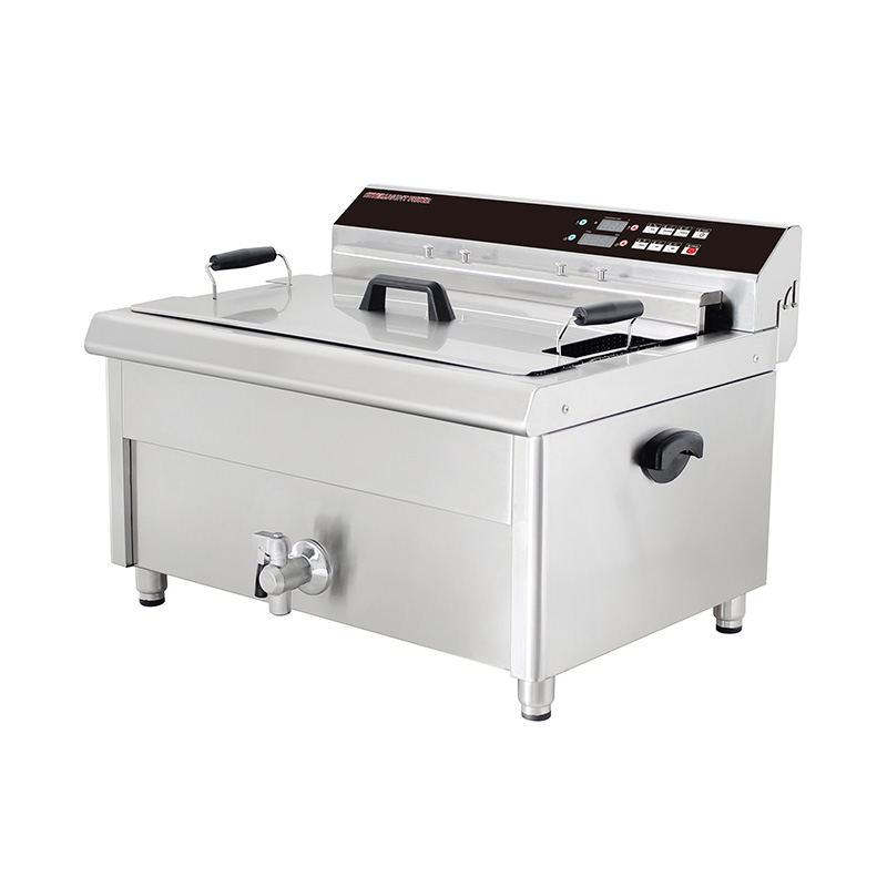 Computer Control Panel Stainless Steel Electric Commercial Countertop Deep Fryer