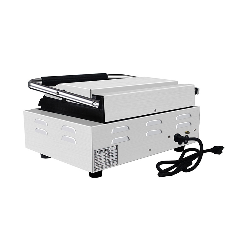 Stainless Steel Commercial Electric Panini Grill Kitchen Machine