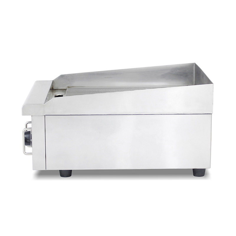Groove Plate Pattern Stainless Steel Commercial Kitchen Countertop Electric Griddle