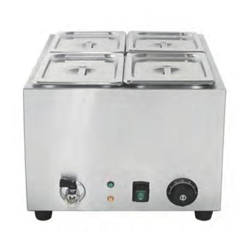 Stainless Steel Commercial Electric Dry Burning Bain Marie Machine With Welded Water Tank