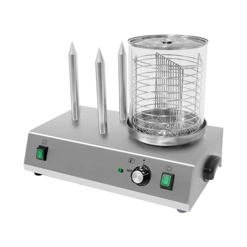 Stainless Steel Hot Dog and Bun Warmer Machine With Sticks