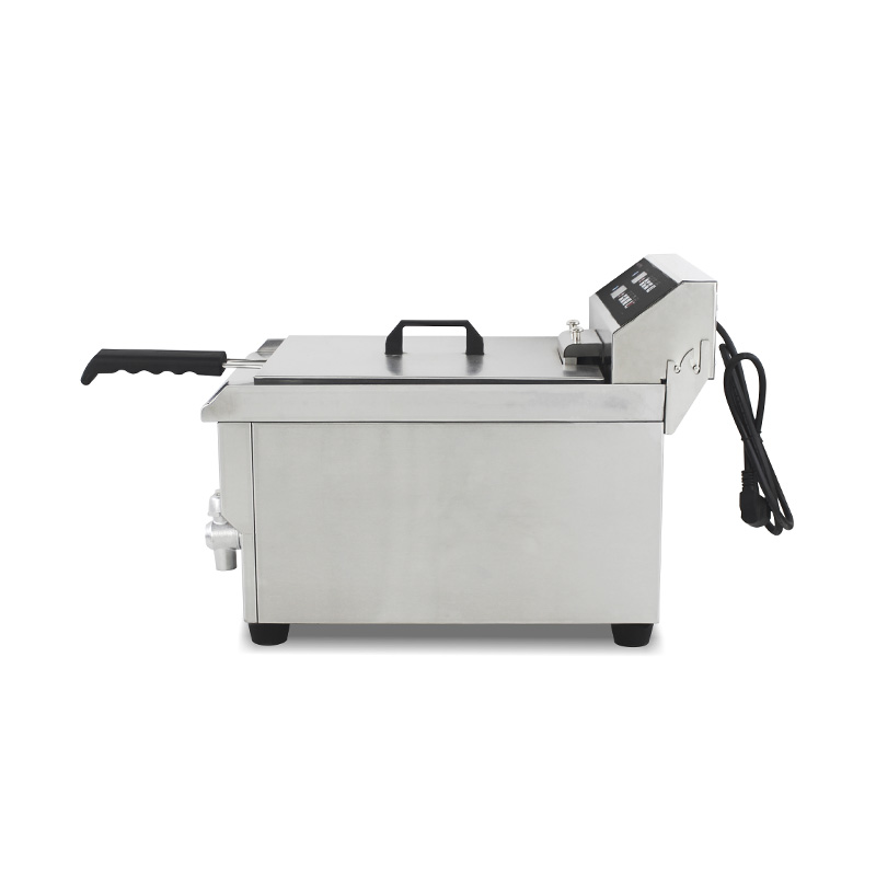 Computer Control Panel Stainless Steel Electric Commercial Countertop Deep Fryer