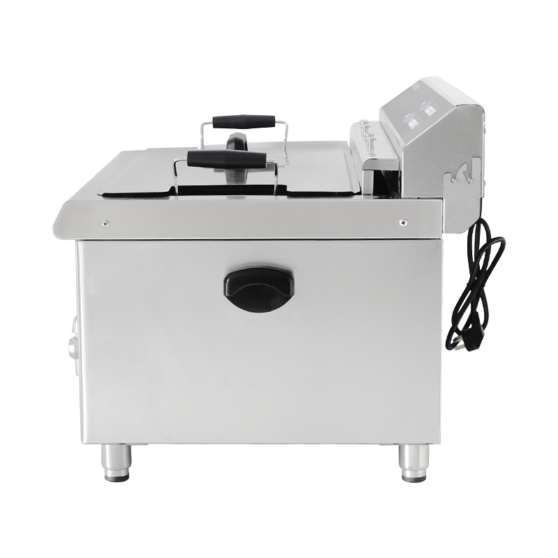 Computer Control Panel Stainless Steel Electric Commercial Countertop Deep Fryer