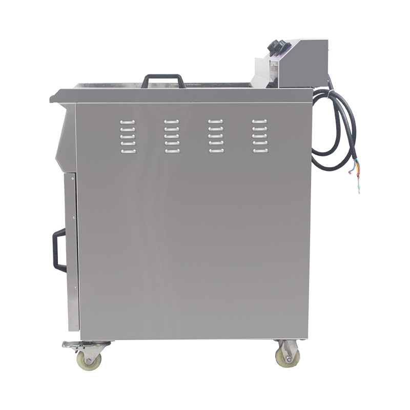 Stainless Steel Electric Commercial Standing Deep Fryer With Cabinet