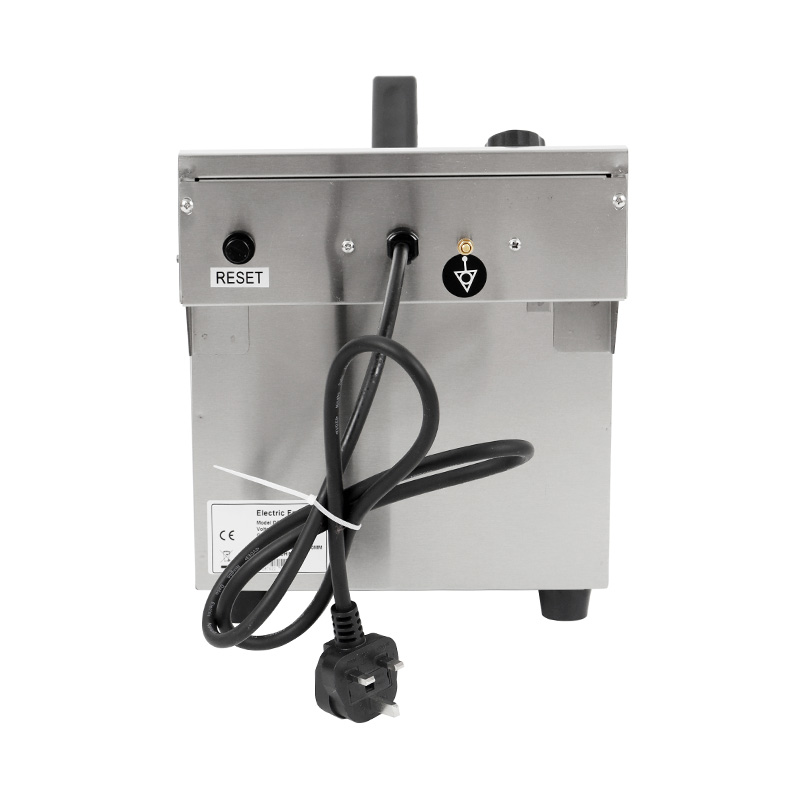 Blue Panel Stainless Steel Electric Commercial Countertop Deep Fryer with Single Basket