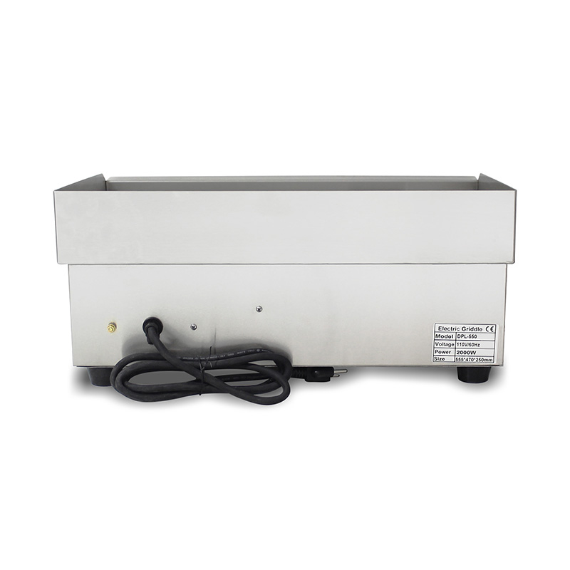 Groove Plate Pattern Stainless Steel Commercial Kitchen Countertop Electric Griddle