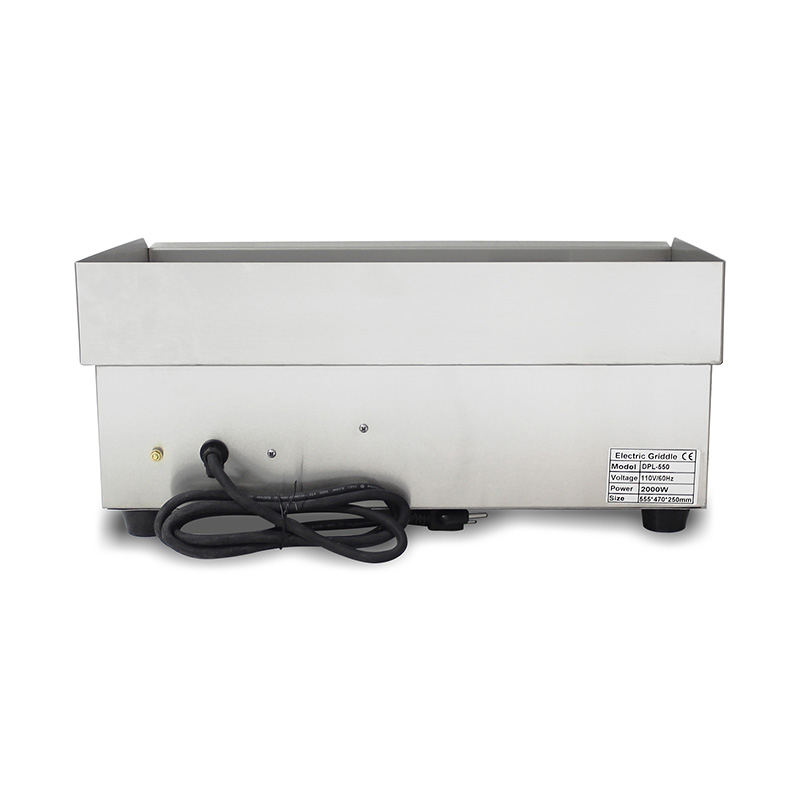 Flat Plate Pattern Stainless Steel Commercial Kitchen Electric Griddle