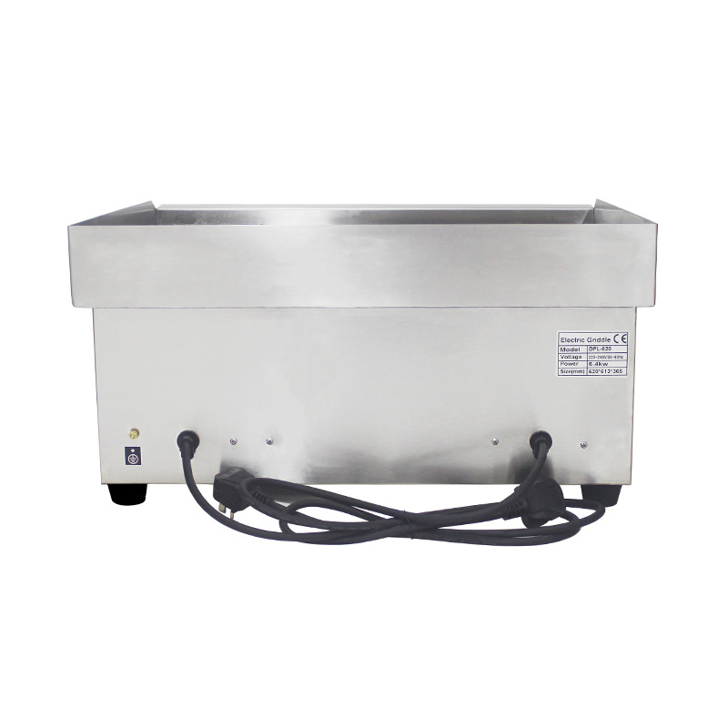 Flat Plate Pattern Stainless Steel Commercial Kitchen Electric Griddle