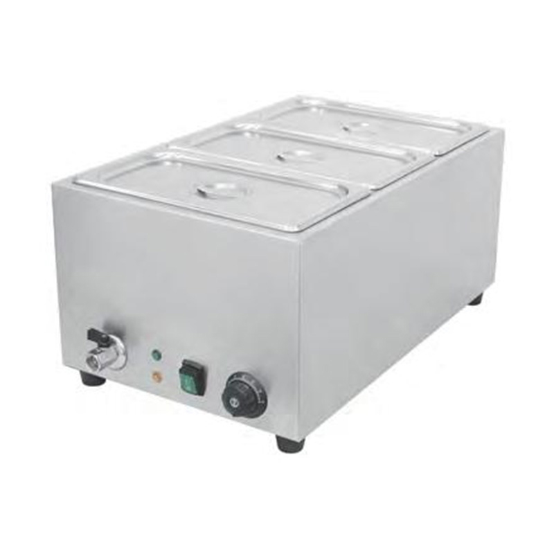 Stainless Steel Commercial Electric Dry Burning Bain Marie Machine With Welded Water Tank