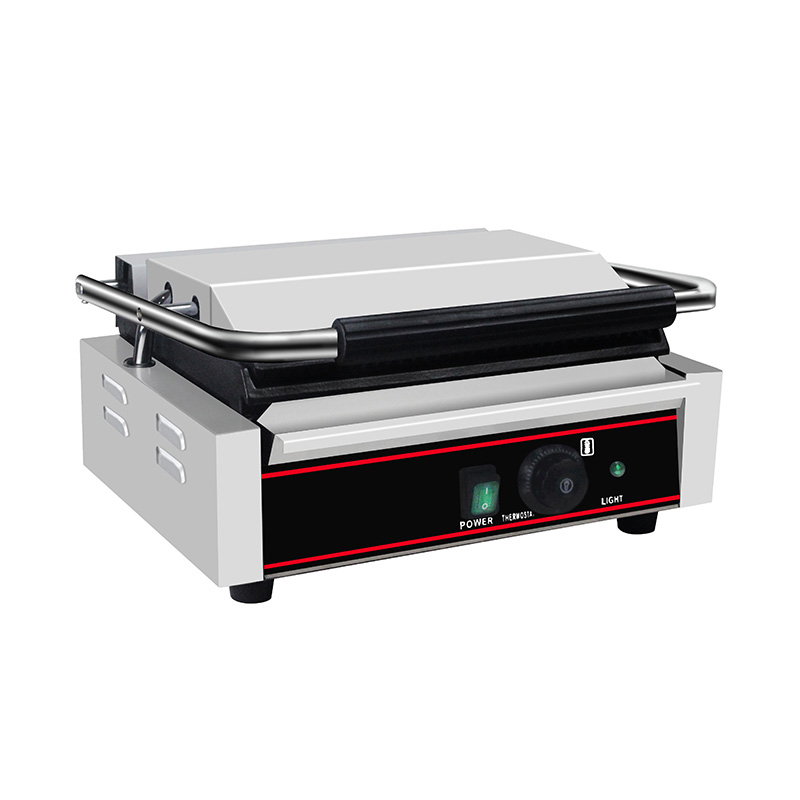Stainless Steel Commercial Electric Panini Grill Kitchen Machine