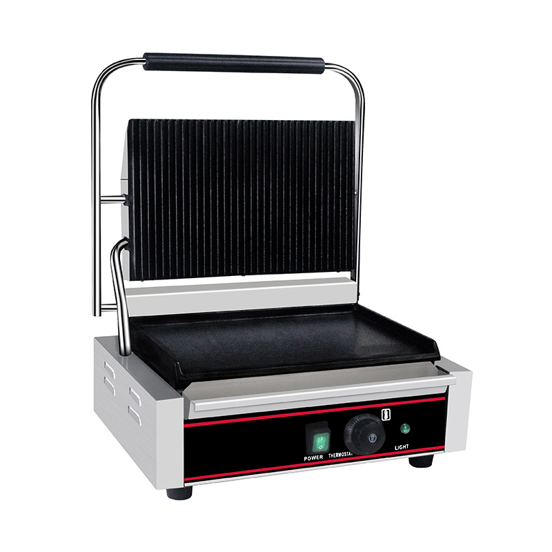Stainless Steel Commercial Electric Panini Grill Kitchen Machine