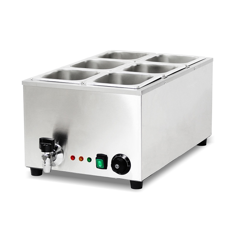 Stainless Steel Commercial Electric Bain Marie Kitchen Machine With Anti-Dry Protective Heater