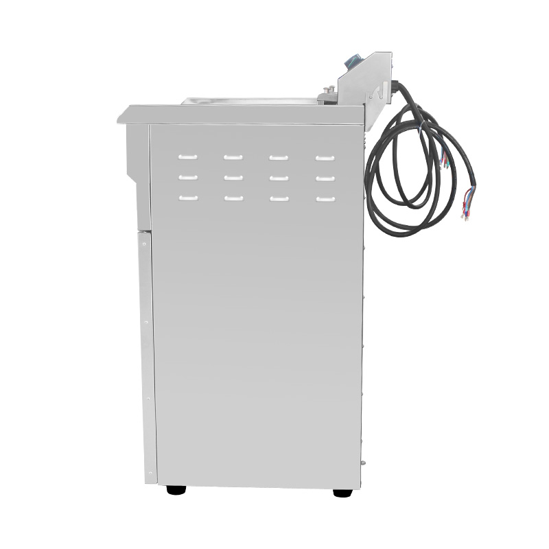 Stainless Steel Electric Commercial Standing Deep Fryer With Cabinet