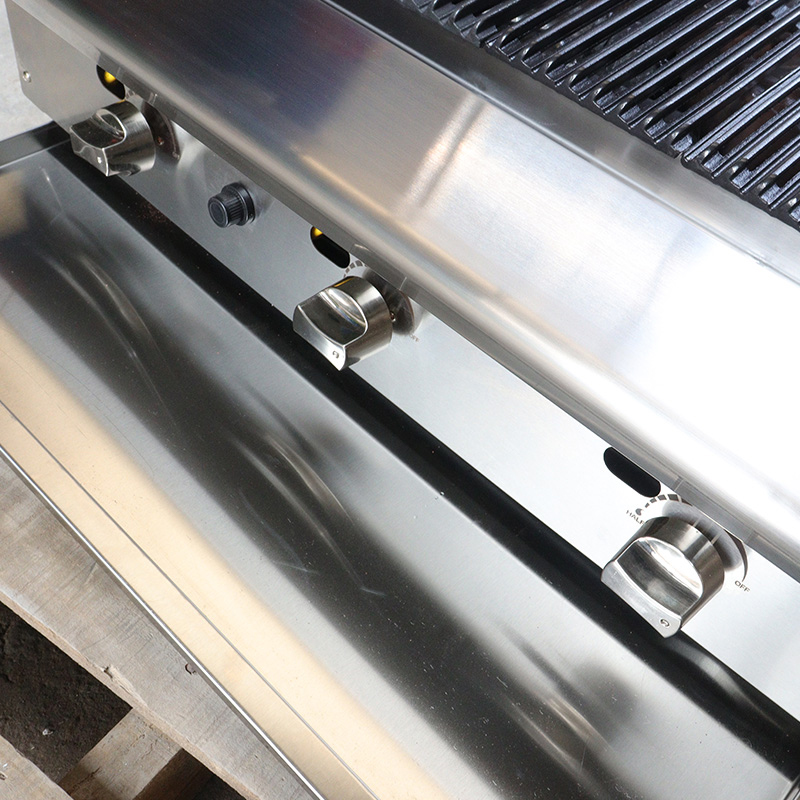 Natural Gas/LPG Lava Rock Grill With Burners Outdoor Indoor Kitchen Machine