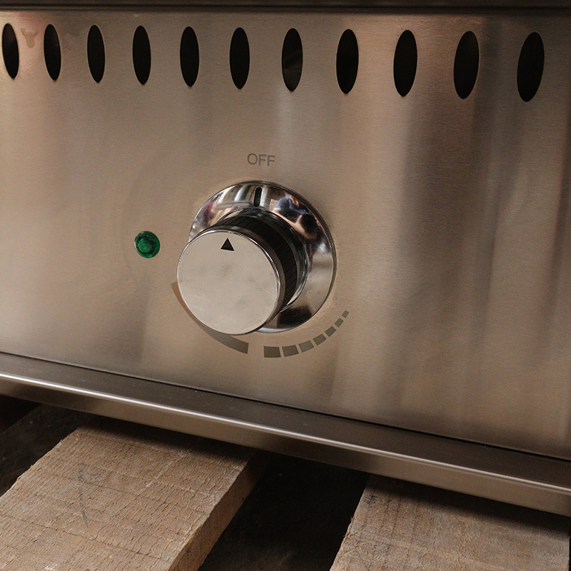 Natural Gas/LPG Lava Rock Grill With Burners Outdoor Indoor Kitchen Machine