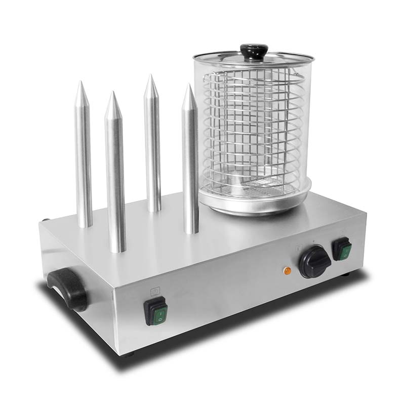 Stainless Steel Hot Dog and Bun Warmer Machine With Sticks