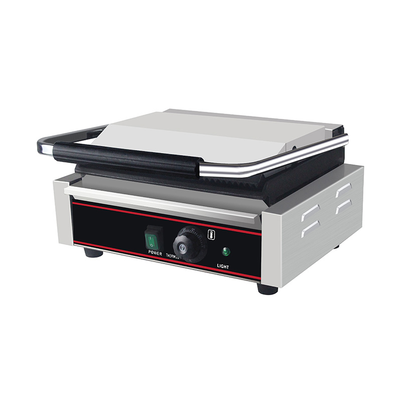 Stainless Steel Commercial Electric Panini Grill Kitchen Machine