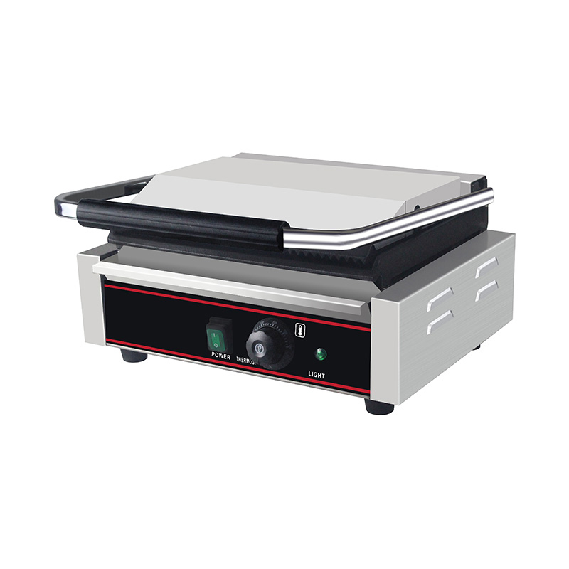 Stainless Steel Commercial Electric Panini Grill Kitchen Machine