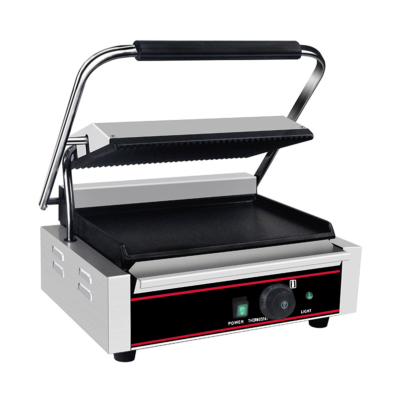 Stainless Steel Commercial Electric Panini Grill Kitchen Machine