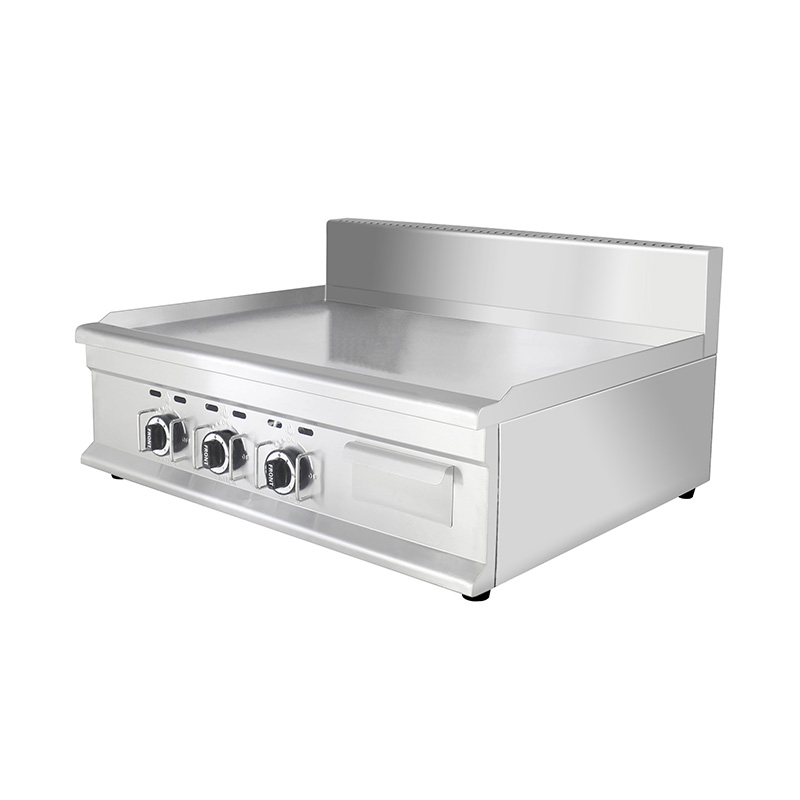 Flat Plate Pattern Stainless Steel Natural Gas/LPG Commercial Griddle