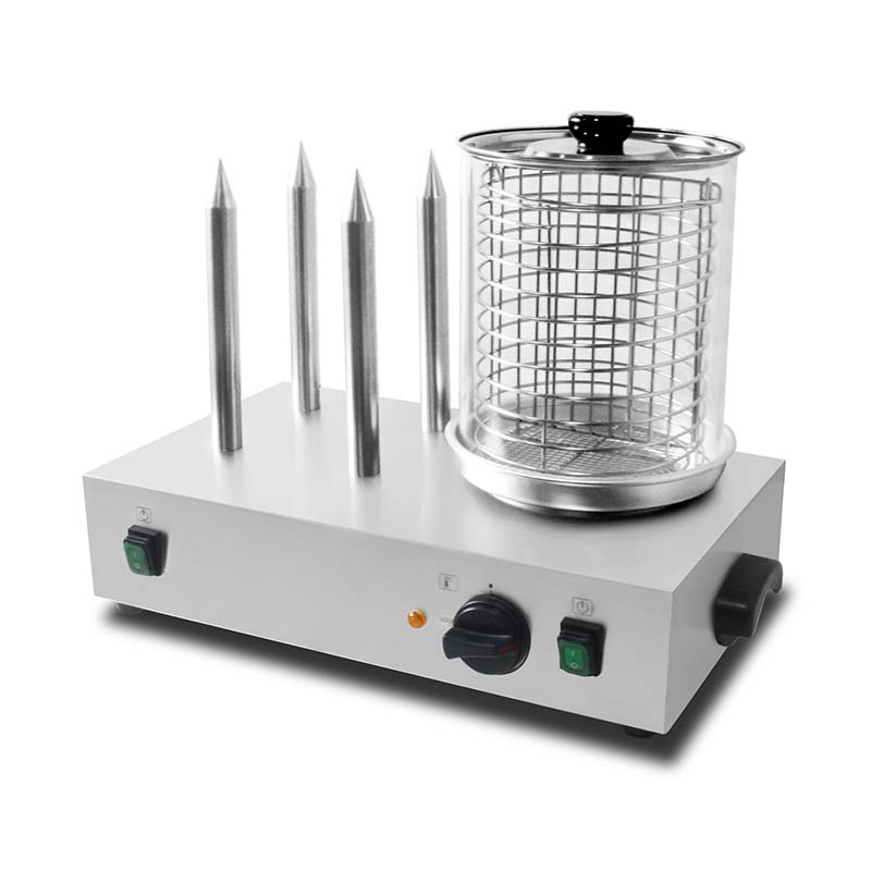 Stainless Steel Hot Dog and Bun Warmer Machine With Sticks