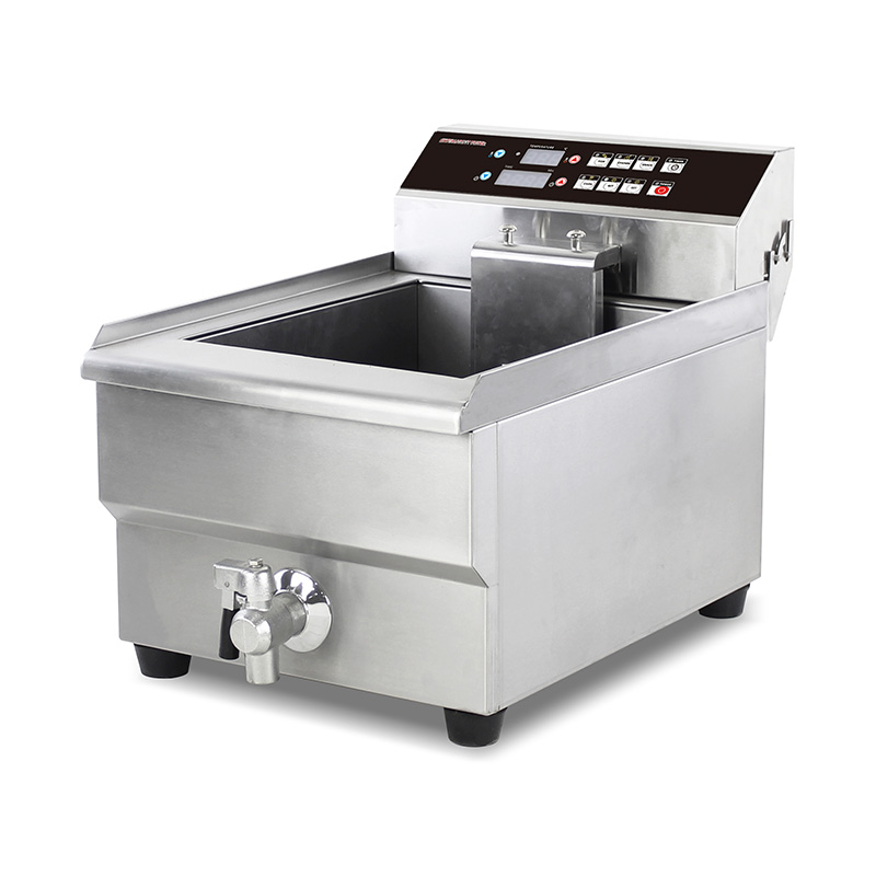 Computer Control Panel Stainless Steel Electric Commercial Countertop Deep Fryer