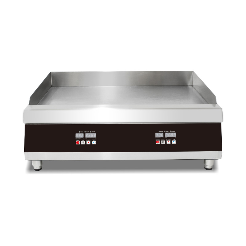 Computer Control Panel Stainless Steel Commercial Kitchen Countertop Electric Griddle