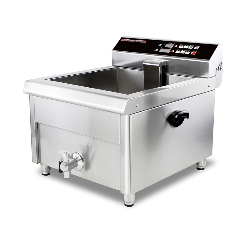 Computer Control Panel Stainless Steel Electric Commercial Countertop Deep Fryer