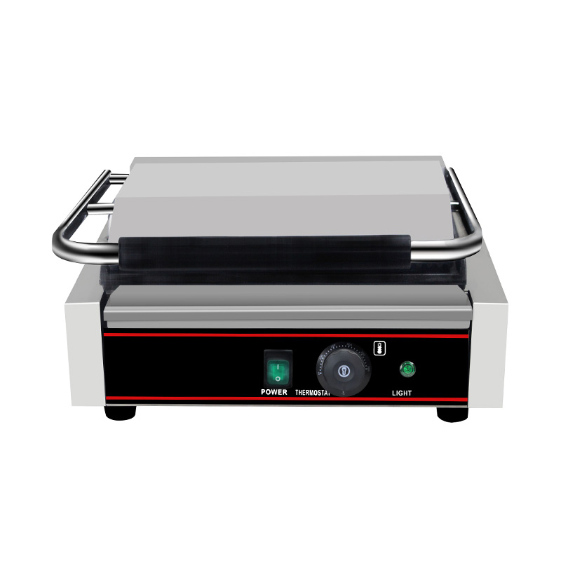 Stainless Steel Commercial Electric Panini Grill Kitchen Machine