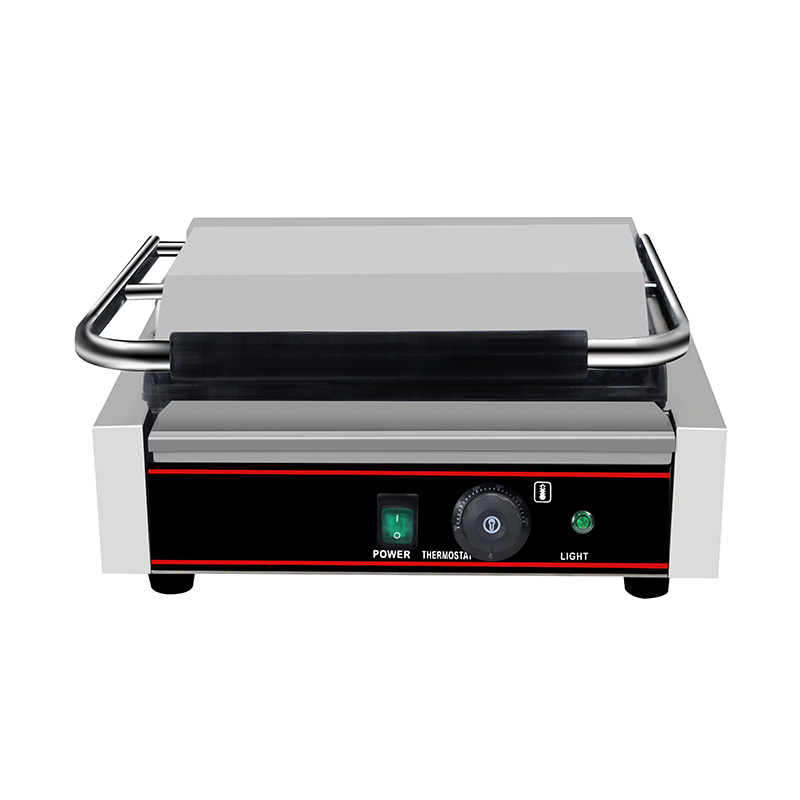 Stainless Steel Commercial Electric Panini Grill Kitchen Machine