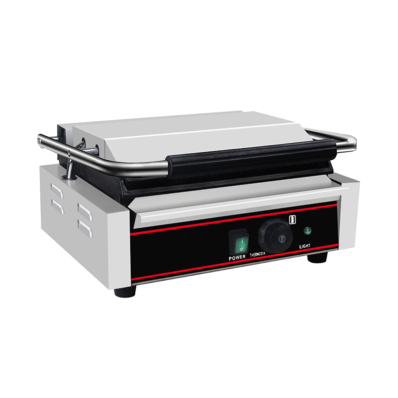 Stainless Steel Commercial Electric Panini Grill Kitchen Machine