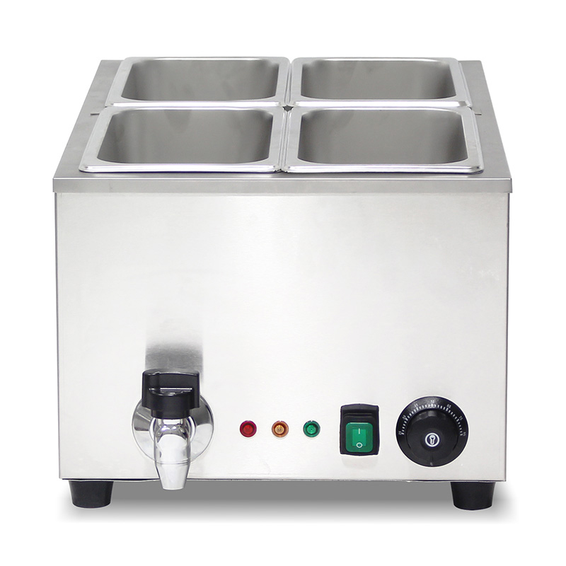 Stainless Steel Commercial Electric Bain Marie Kitchen Machine With Anti-Dry Protective Heater