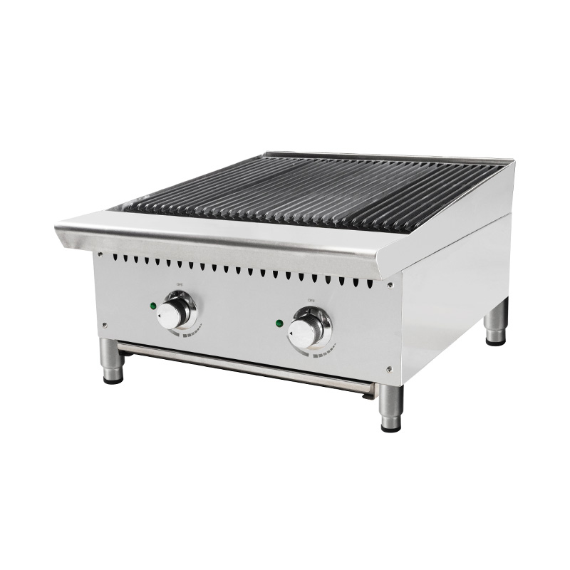 Natural Gas/LPG Lava Rock Grill With Burners Outdoor Indoor Kitchen Machine
